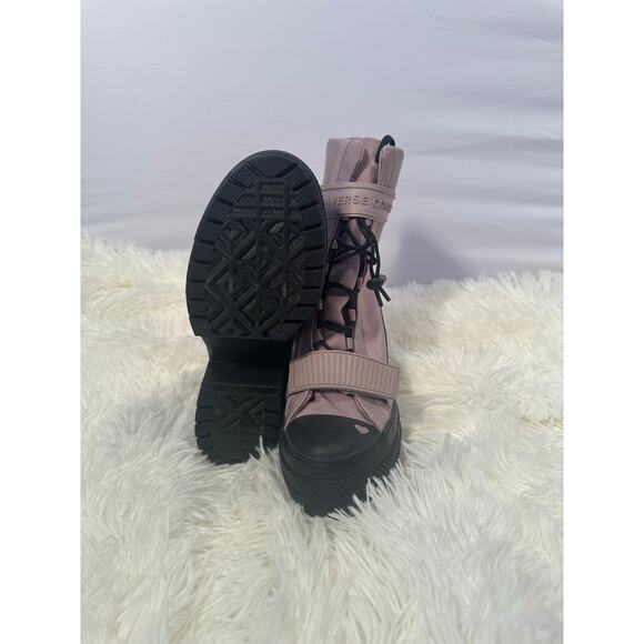 CONVERSE Womens Amethyst Grey Love Fearlessly Chuck Taylor All Star 5.5 - Picture 10 of 10